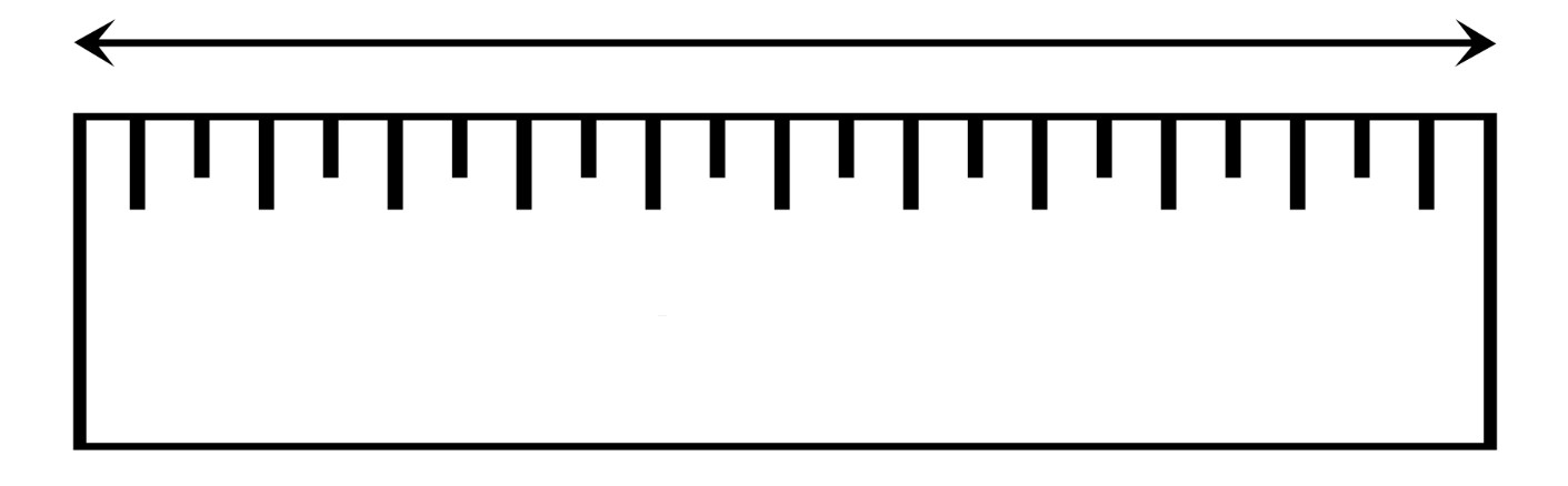 Lineal: Symbolbild Länge