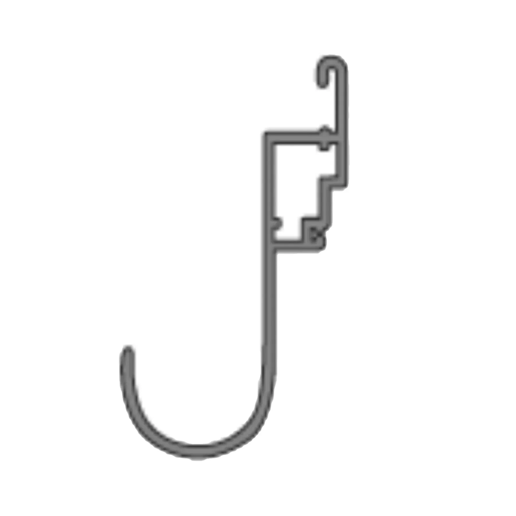 Dachrinnenprofil inkl. Clips und Einsteckrohr