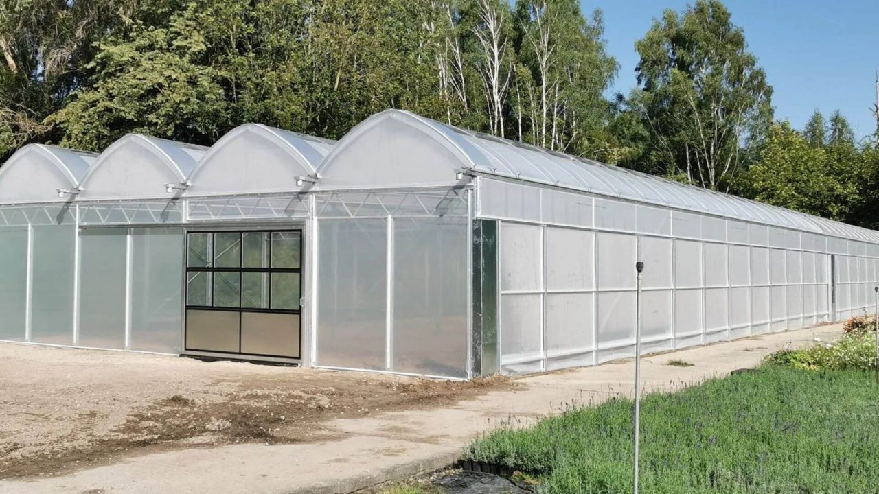 Roll-air Gewächshaus frontal