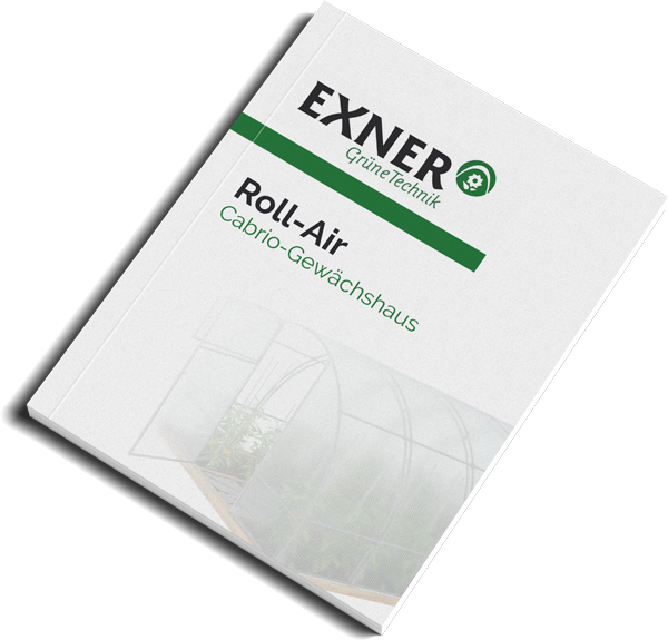 Exner Broschüre für Roll-Air Gewächshaus